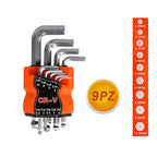 Kit de llaves hexagonales de extremo de bolas 2 en 1 Guardar Depraper 9pcs DIY Hardware 91723