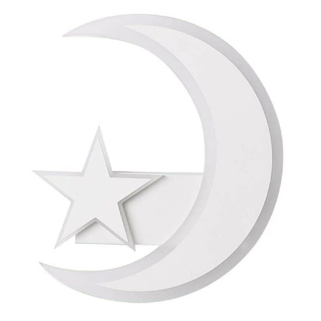 LAMPADA POR PARETE LED LUNA Y STELLA APPLIQUE 11W LUCE FREDDA LUME CAMERATTA E47