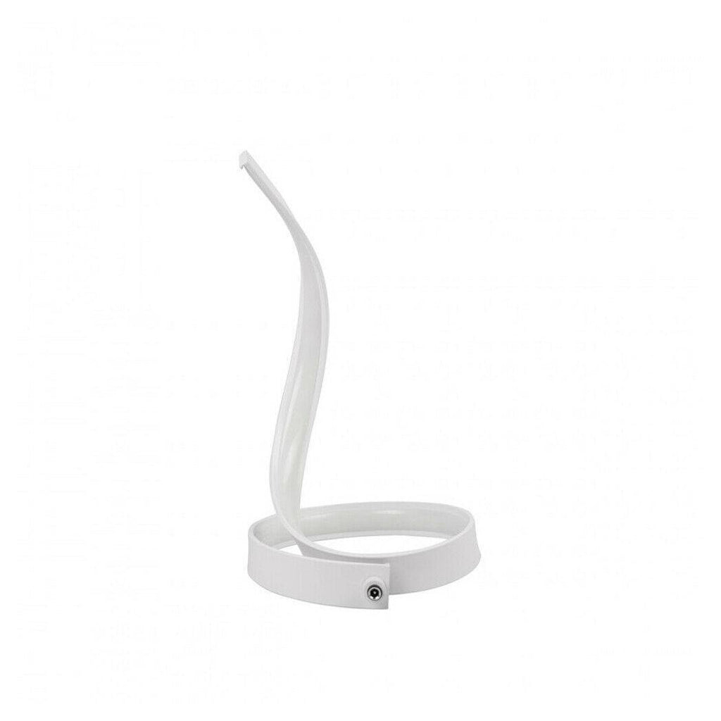 LAMPADA POR TAVOLO LED MODERN TO SPIRAL CURVA 12WATT LUZ POR COMODINO BIANCA D05