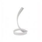 LAMPADA POR TAVOLO LED MODERN TO SPIRAL CURVA 12WATT LUZ POR COMODINO BIANCA D05