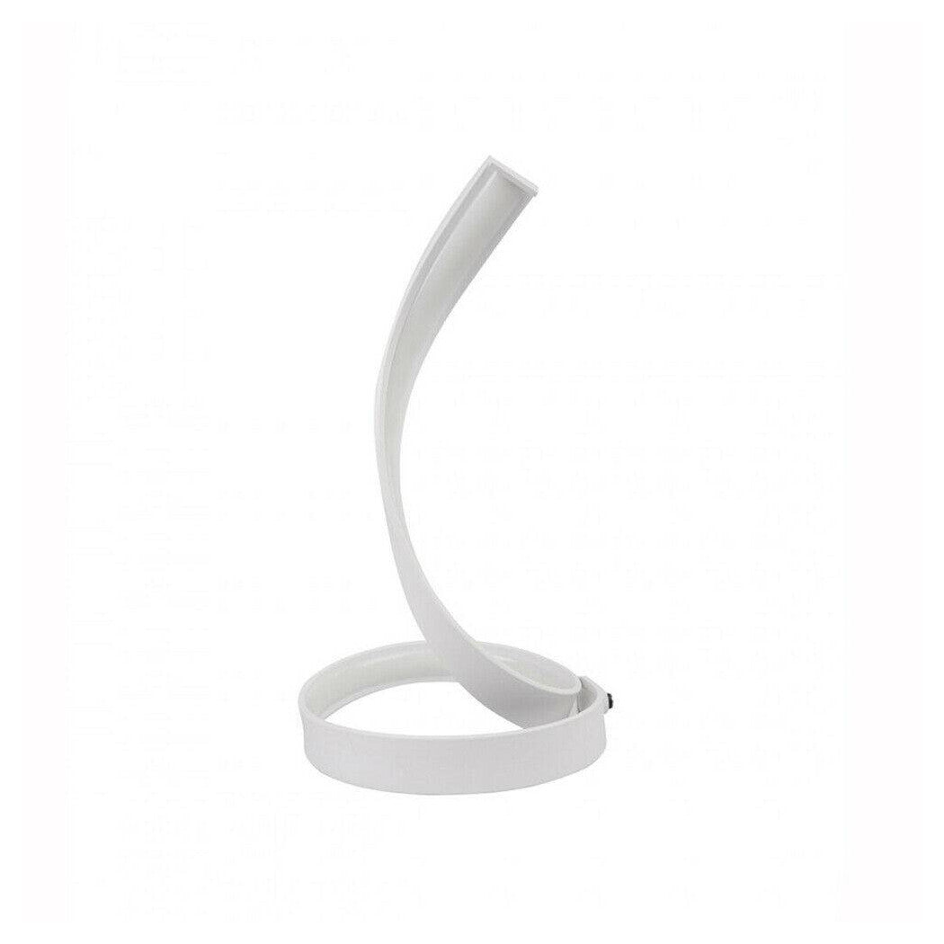 LAMPADA POR TAVOLO LED MODERN TO SPIRAL CURVA 12WATT LUZ POR COMODINO BIANCA D05