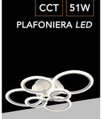 LED ceiling light 59 Watt white modern light warm light lamp C15