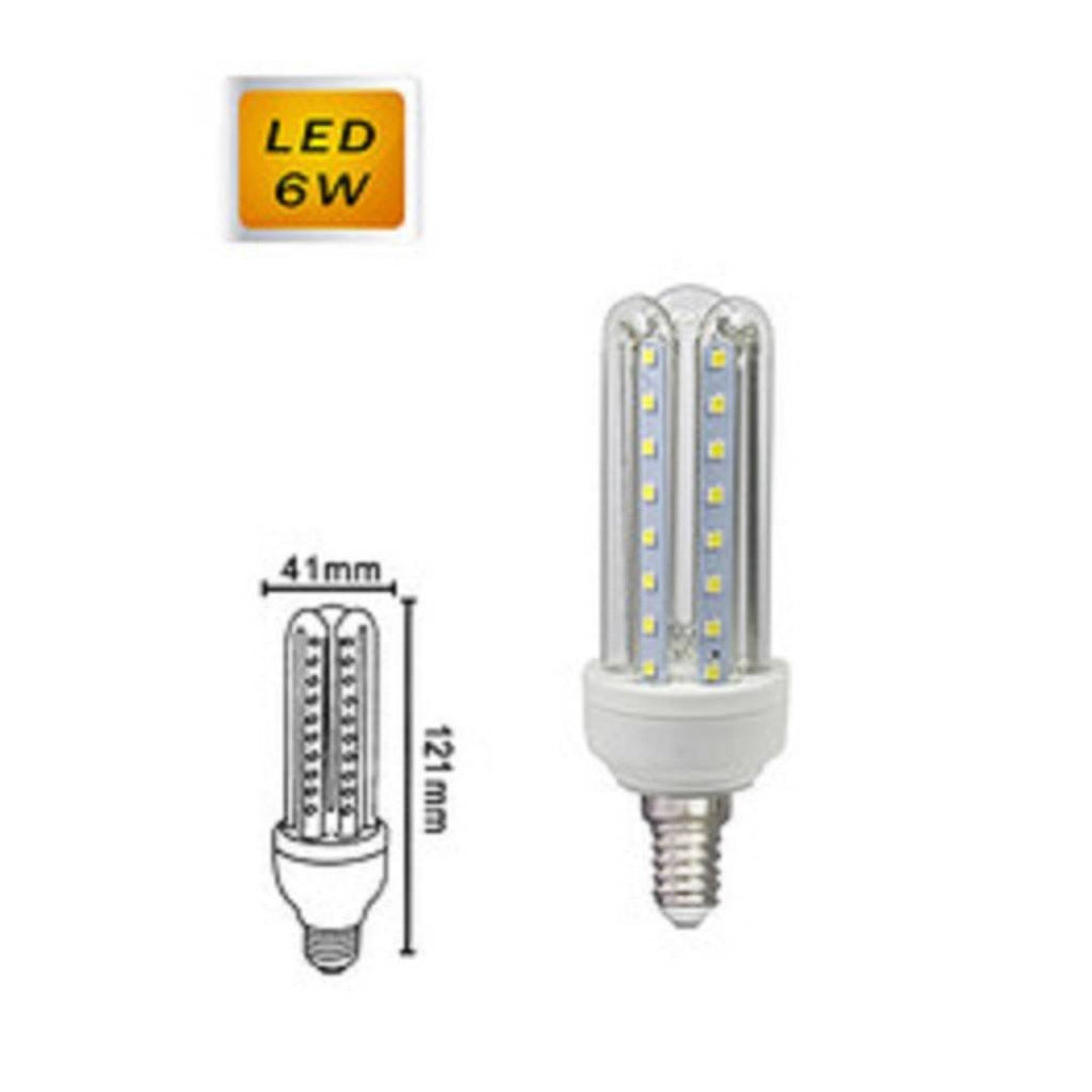 LAMPADINA LED E27 3U 6 W LUZ FREDDA 6500K NATURALE 4000K CALDA 3000K 36D 3U02T