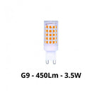 LAMPADINA LED G9 3.5 WATT LUZ BIANCO CALDO 3000K NATURALE 4000K FRED 6500K