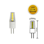 LAMPADINA LED SMD G4 2 W 12V LUZ FREDDA 6500K CALDA 3000K NATURALE 4000K G4-06