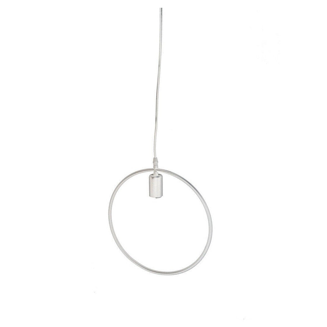 Lámpara colgante colgante de araña Pendiente de lámpara de luminaria E27 B35-O Blanco