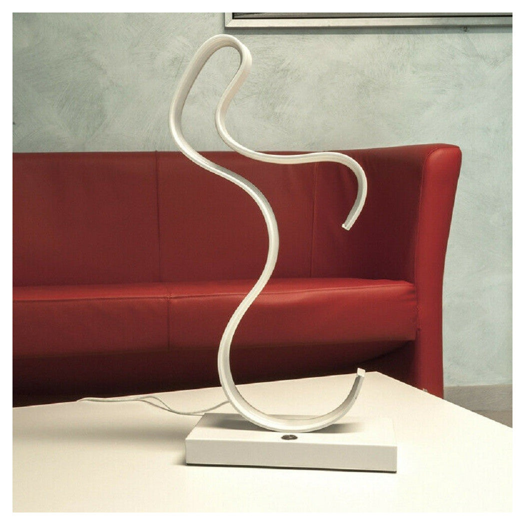 Lámpara de cama ligera curvada 12W moderna lumino moderno caliente luz fría natural D03