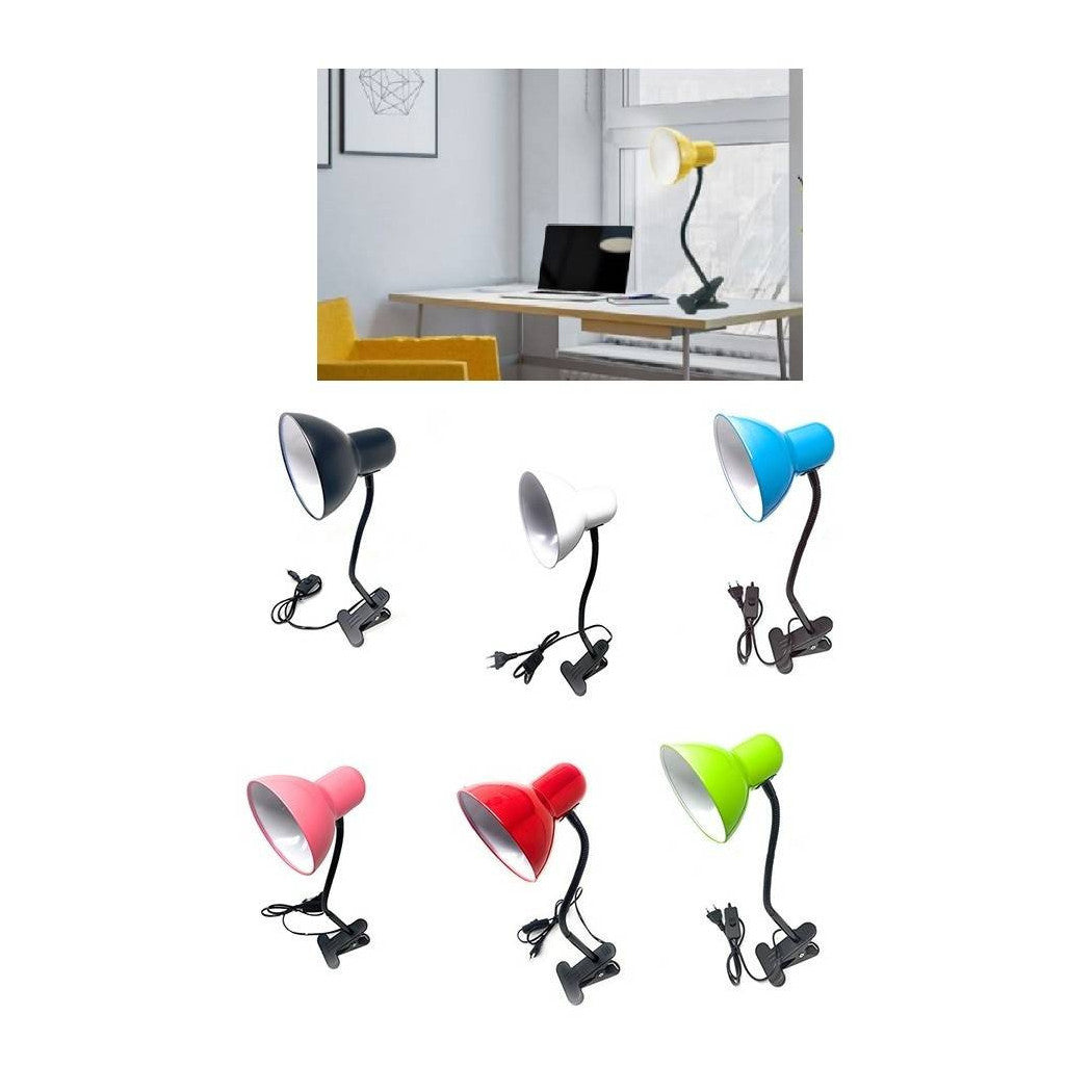 Lámpara de escritorio ligero Mesa de luz Brazo flexible Abrazadera ajustable