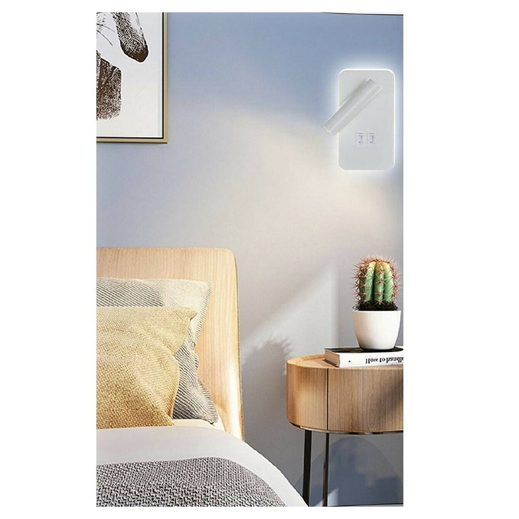 Lámpara de pared 6 W fuente de doble luz LED COB SMD LIGHT 6500K 3000K 4000K E20