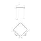 Lámpara de pared al aire libre y interior Lámpara de pared moderna IP65 Spotlight 12W