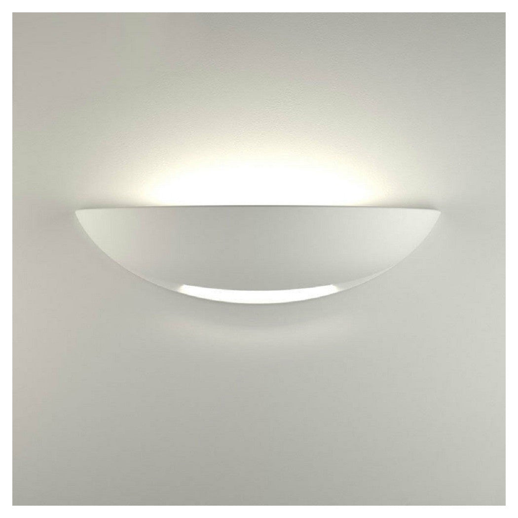 Lámpara de pared Half Moon Chalk Double Pintado Emisión R7s Ataque