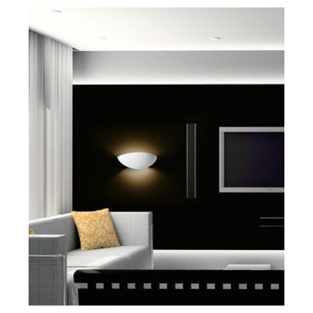 Lámpara de pared Half Moon Chalk Double Pintado Emisión R7s Ataque