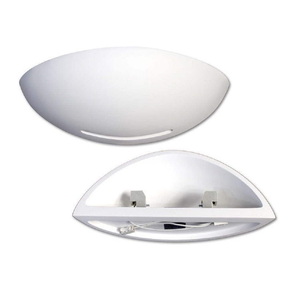 Lámpara de pared Half Moon Chalk Double Pintado Emisión R7s Ataque