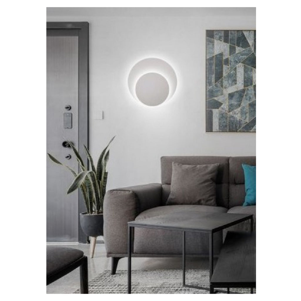 Lámpara de pared LED Eclipse 18 W Luz fría 6500k Natural 4000K Hot 3000K E60