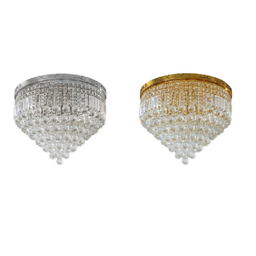 Lámpara de techo de araña de techo con bolas de cristal de cristal, lámpara E14 e14