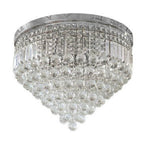 Lámpara de techo de araña de techo con bolas de cristal de cristal, lámpara E14 e14