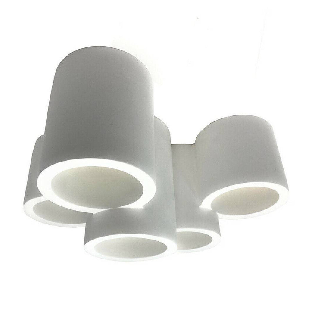 Lámpara de techo pintible de araña de araña de 5 cilindros Papodlights GS-C07