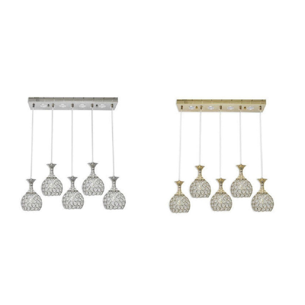 Lámparas de techo de techo colgante Cristales G9 B26 Ataque