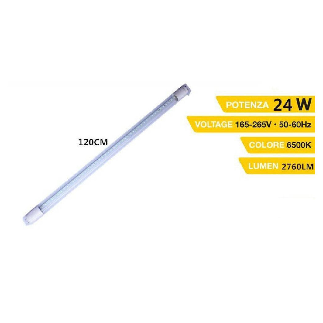 LED de neón SMD T8 24 vatios Luz fría 6500k Tubo 120 cm de alto brillo T8-120AF