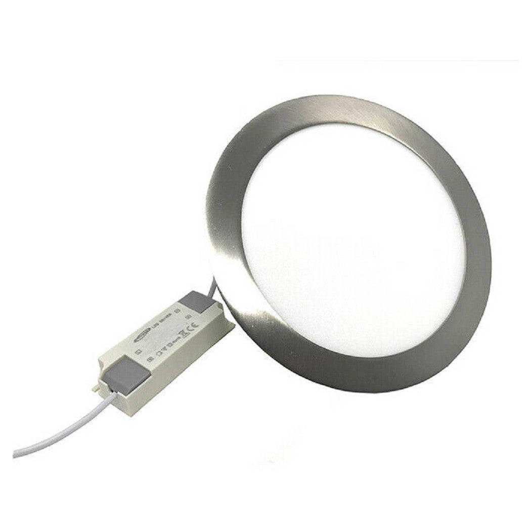 LED empotrado Plata LED Panel Slim 6W P105AA Luz de techo ligero 6500k 3000k 4000k