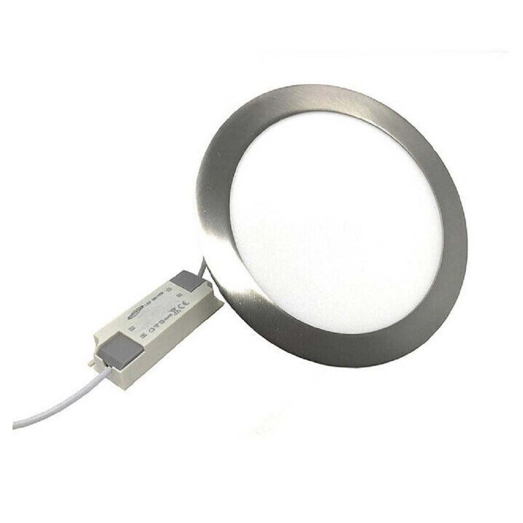 LED empotrado Plata LED Panel Slim 6W P105AA Luz de techo ligero 6500k 3000k 4000k