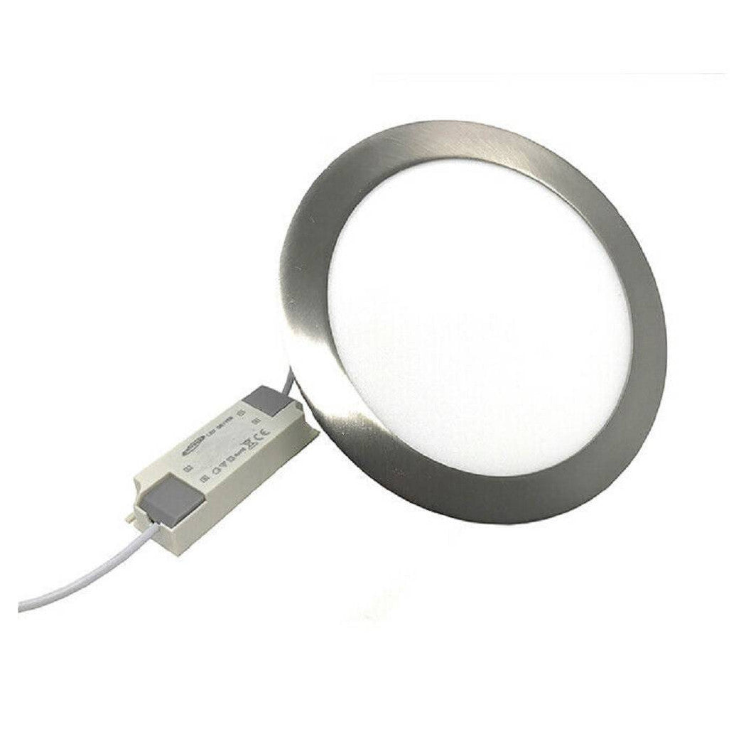 LED empotrado Plata LED Panel Slim 6W P105AA Luz de techo ligero 6500k 3000k 4000k