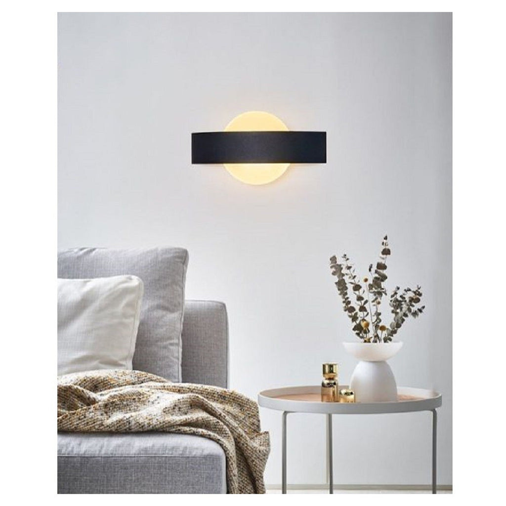 LED LED pared LED negro 8W Salida de luz doble 6500k 3000k 4000k E17