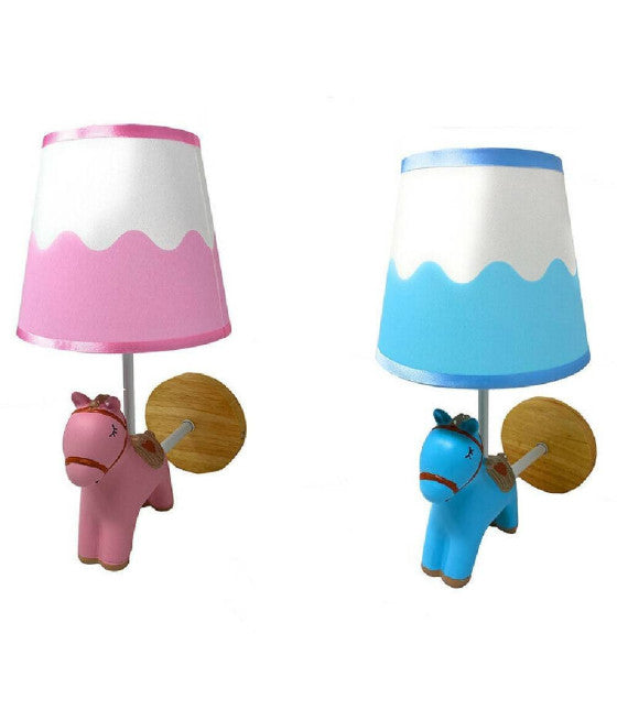 Luz de pared Habitación en forma de caballo en resina E27 Lámpara de pared de lumen E49