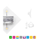 Luz de pared interior con luz blanca natural de 4000k LED en aluminio