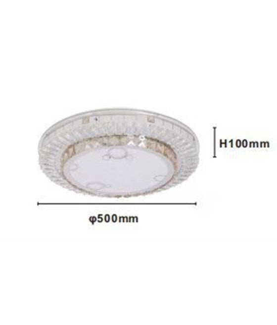 Techo LED LED 54W 120cm Subsether Hojas Subsether Frío natural Luz caliente