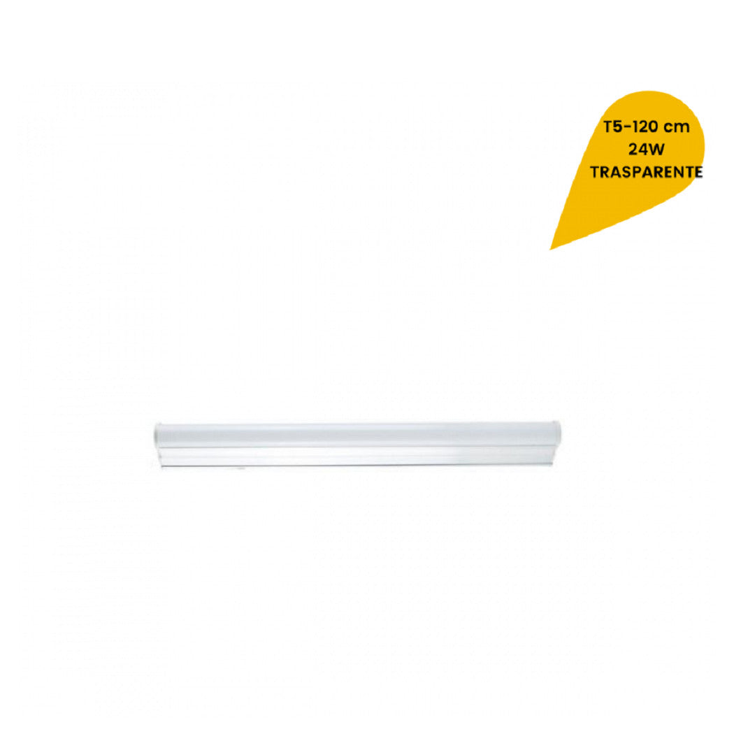 Luz de techo LED Neón T5 Subsetilo Vidrio transparente 24 vatios 120 cm