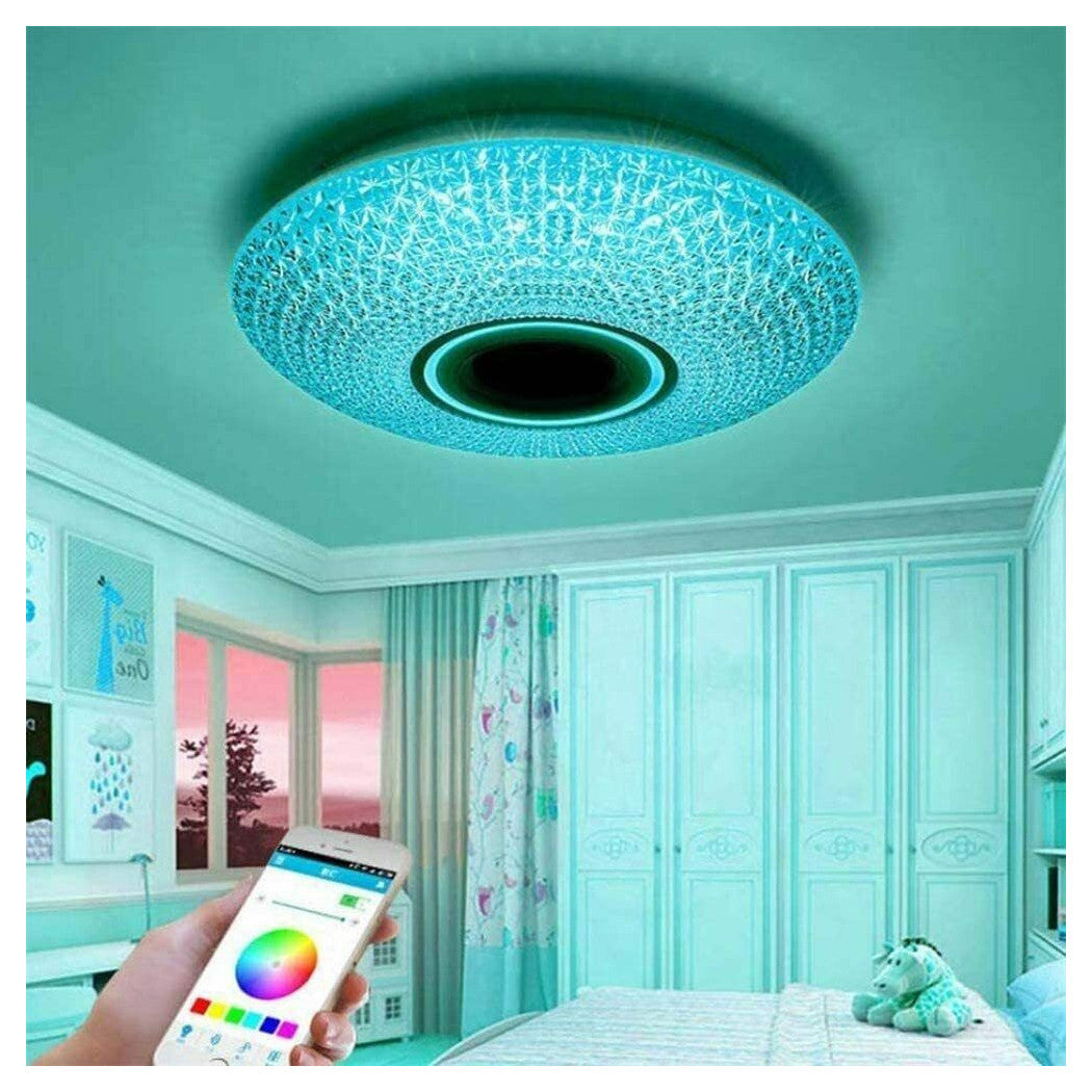 Luz del techo LED de 62 vatios RGB con caja de Bluetooth para la música