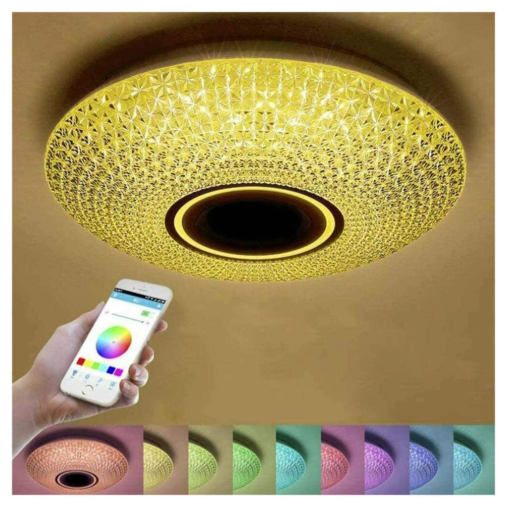 Luz del techo LED de 62 vatios RGB con caja de Bluetooth para la música