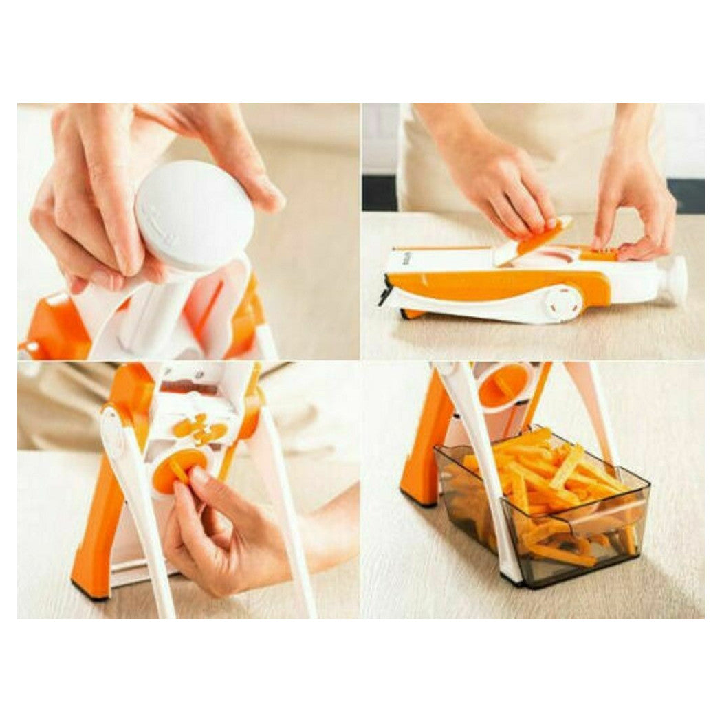 Manual slicer affected cutting mandolin mandolin julienne adjustable