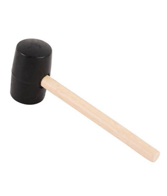 Martillo de goma 750 gramos de mango de madera Diámetro 65 mm de carpintero 93044