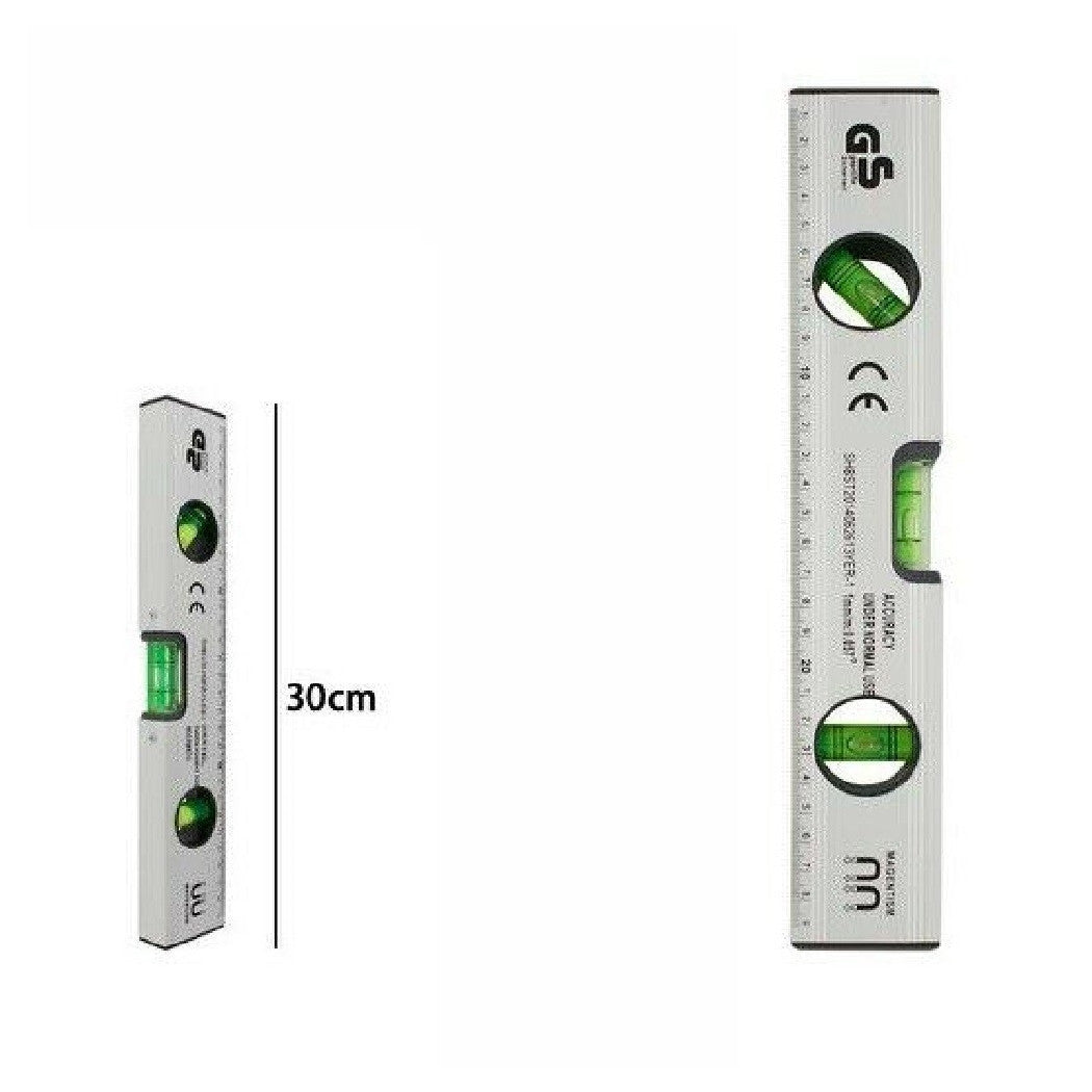 Metro Millímetro Nivel de burbuja 3 Viales Burbujas magnéticas 30 cm