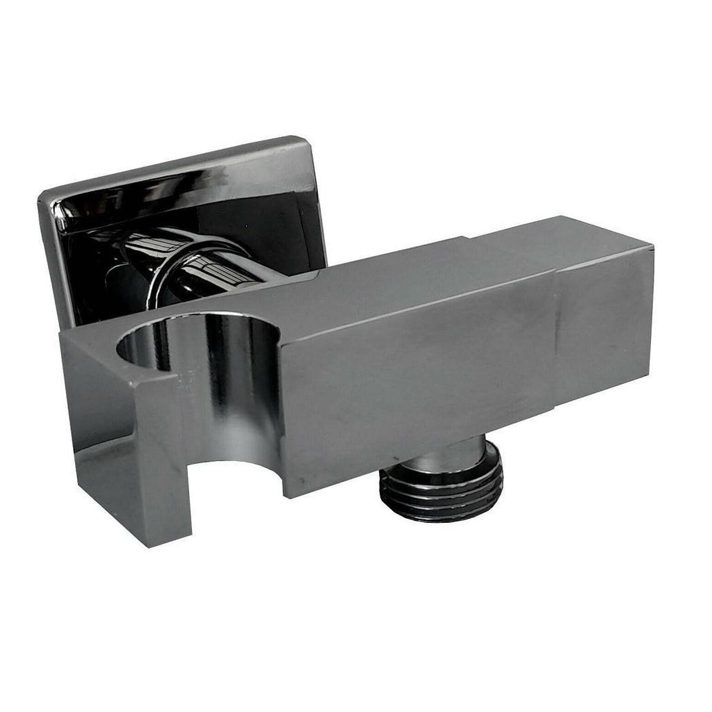 Mezclador de ducha de pared empotrable con soporte de ducha de mano cuadrado Art.59506