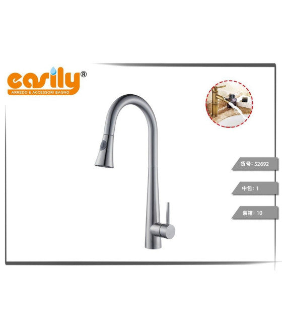 Grifo del mezclador de barril de reemplazo para el fregadero de la cocina de alta curva de avena