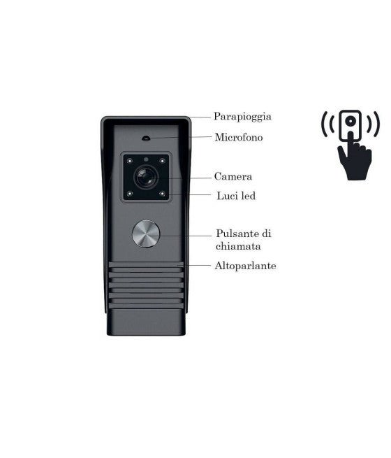 Botón de apertura de la puerta del auricular de la pared de intercomunicación externa 3208AA CW593