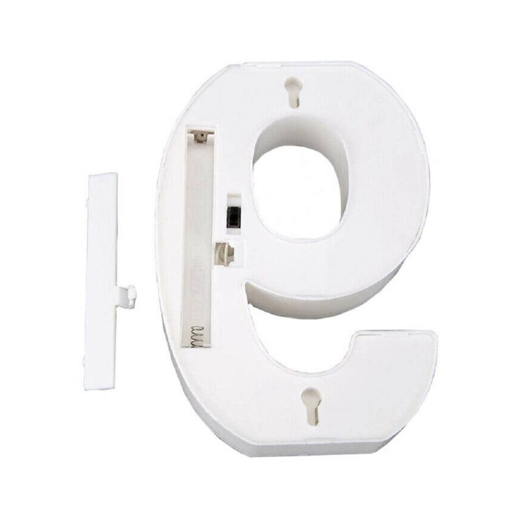 NUMBER 9 LUMINOSO BIANCO LED DECORO PARA EVENTOS CALDA 3000K 16X3CM