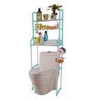 Organizador 3 estanterías Estante sobre baño Lavado Amplio Azul