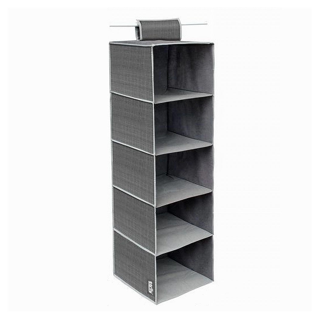 Organizador Puerta de vestuario All Pintar Zapatos tejidos Bolsas 5 Pisos 30x30x100cm