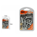 Paquete 5 Tornillos de tornillo con dados M8 x 25 mm Accesorios de briza Piezas pequeñas