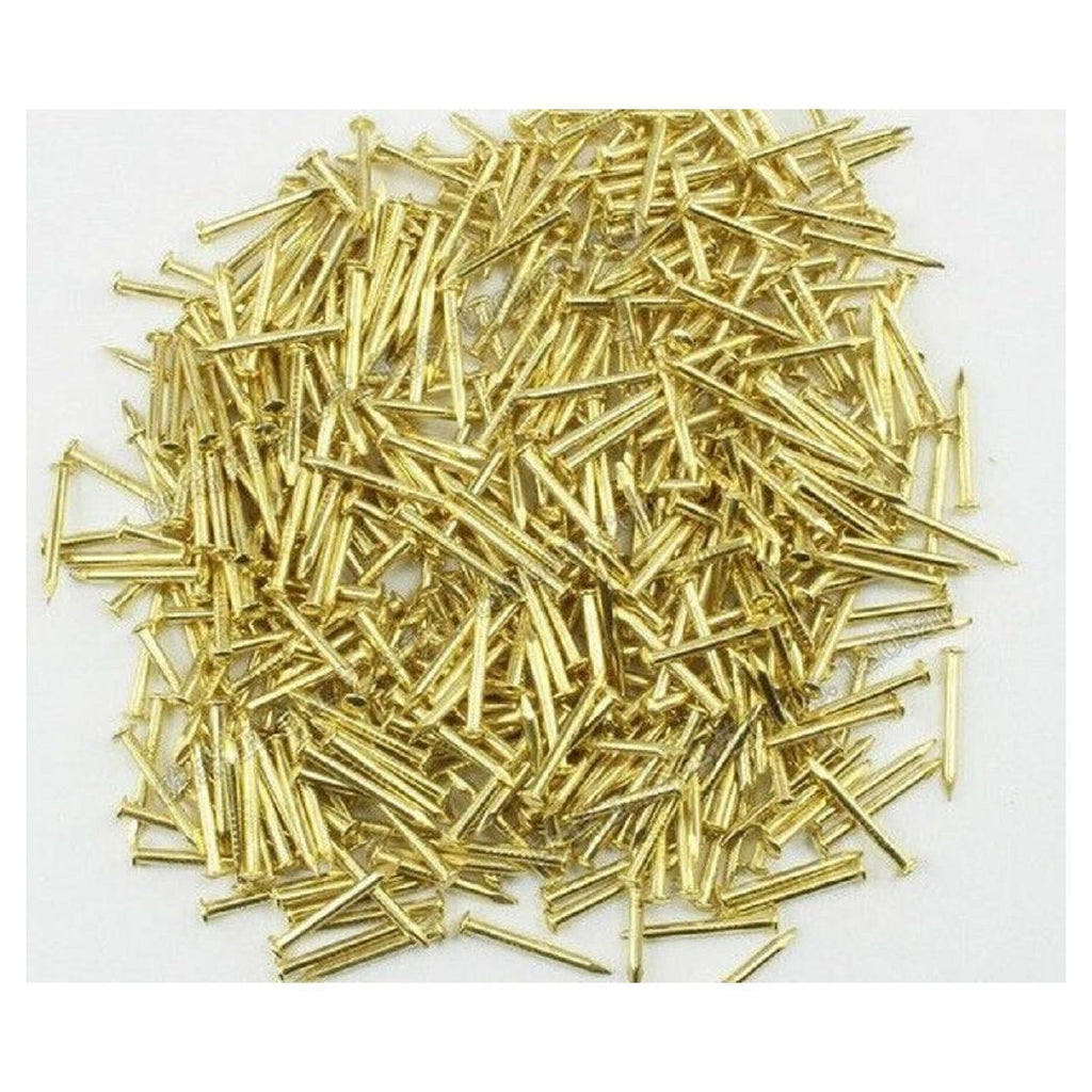 Paquete de 150 piezas uñas doradas 16 mm accesorios de herramientas de bricolaje