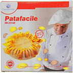 Patafil en rodajas prepara cocinar papas de microondas sin chips de luz grasa