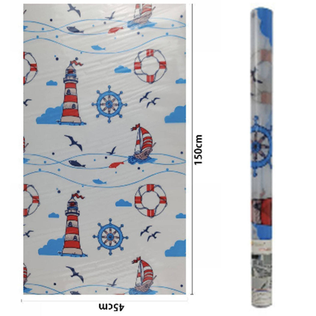 Película de rollo para Windows decorativo Fantasy Fantasy Mar 45cmx2m Vidrio adhesivo