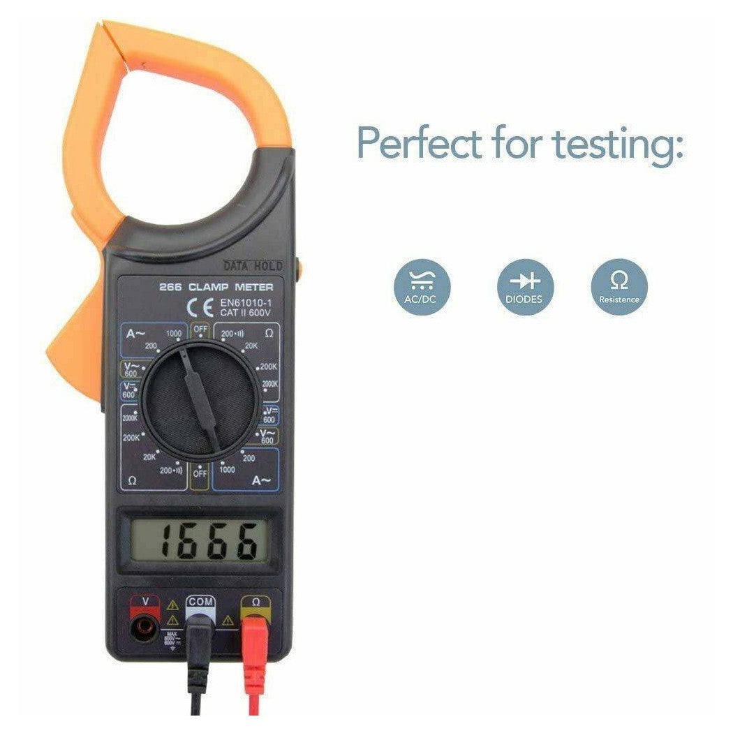 Picador de calibrador amperométrico digital Tenser Voltage CA DC Miltetimeter con consejos