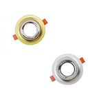 Puerta de foco redonda Empotrada con GULLIGLANTE GU10 Agujero 75 mm de oro PC25