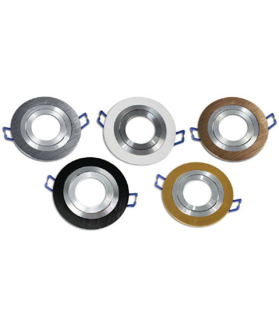 Recessed spotlight door GU10 Round Adjustable Steel Lamp Holder P1