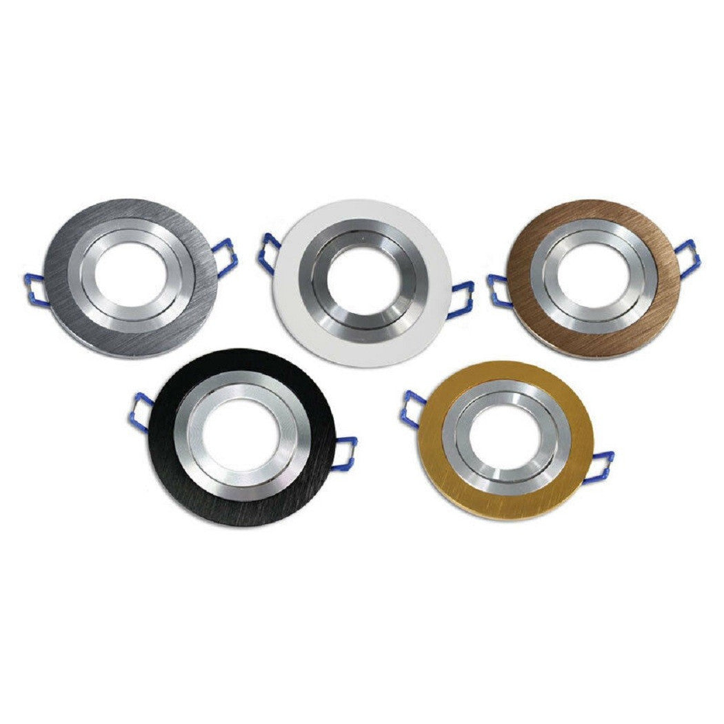 Puerta de proyector empotrable para foco giratorio Soporte de lámpara de acero ajustable P2